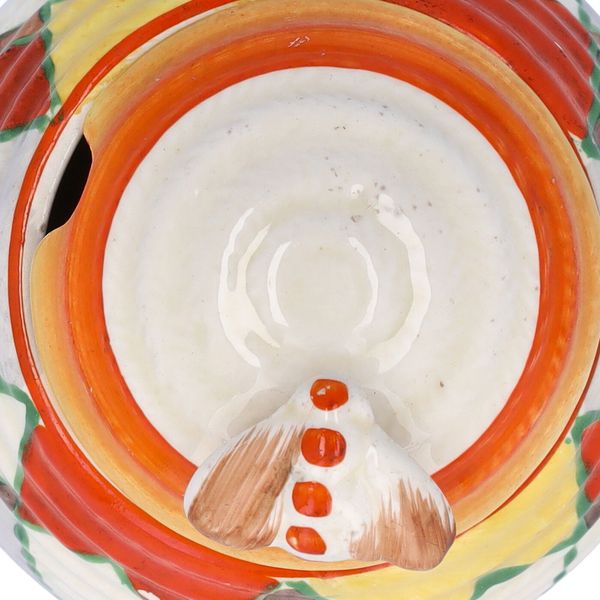 Clarice Cliff Sungold Beehive Preserve Pot