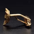 Retro Gold Fox Cufflinks Birmingham 1978