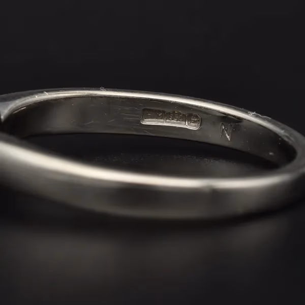 Platinum & Natural Princess Cut Diamond Ring