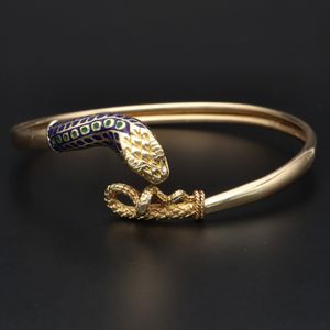 14ct Gold Snake Bangle