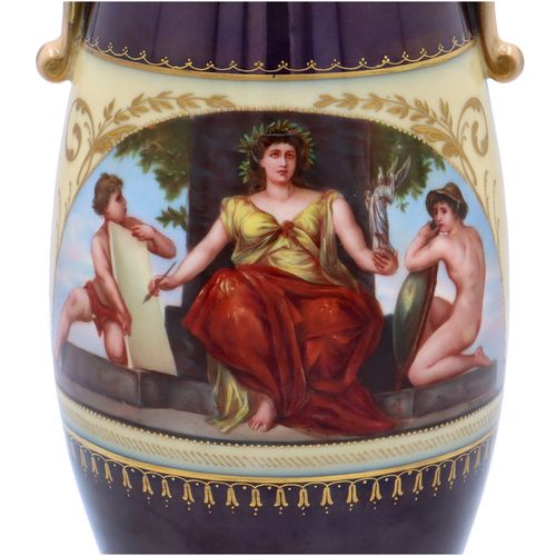 Vienna Porcelain Hand Painted Vase image-3