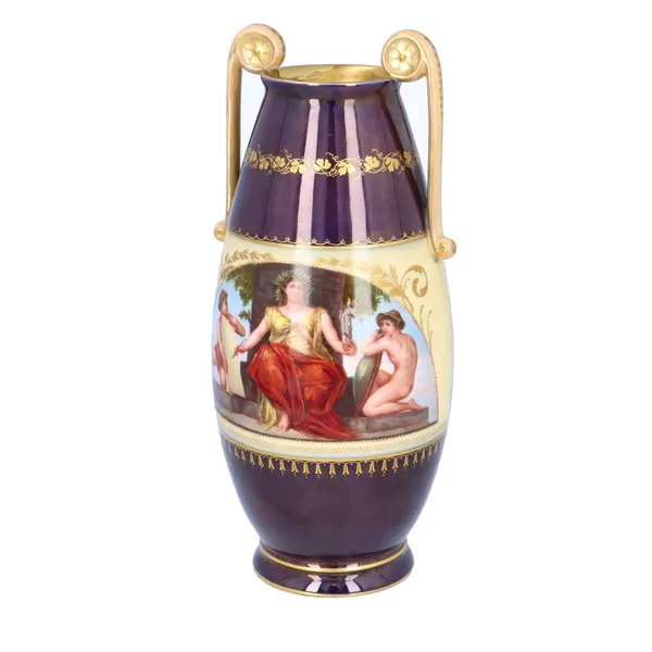 Vienna Porcelain Hand Painted Vase