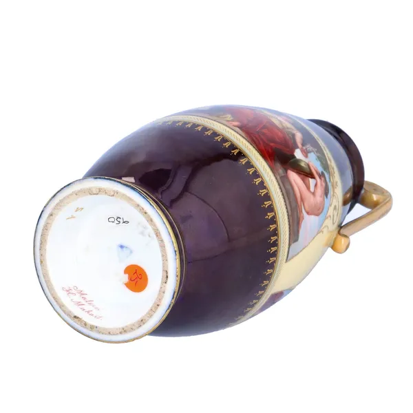 Vienna Porcelain Hand Painted Vase