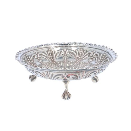 Victorian Silver Decorative Pin Tray image-1