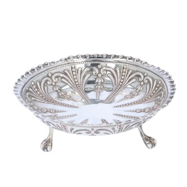Victorian Silver Decorative Pin Tray