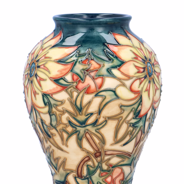 Moorcroft Signed Floral Vase 1998