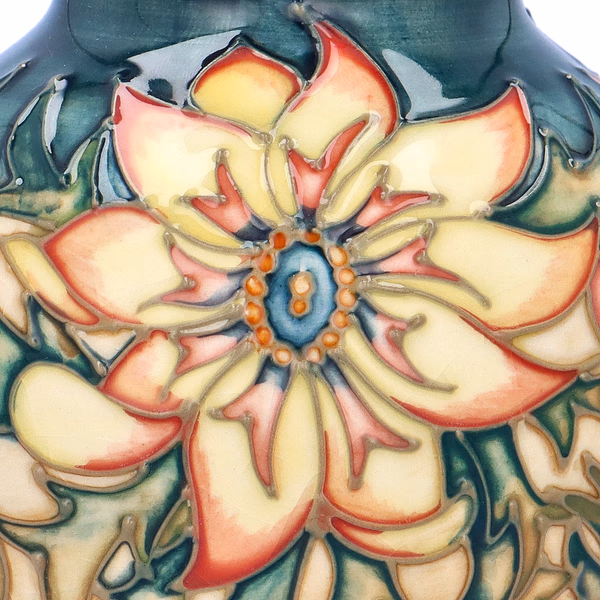 Moorcroft Signed Floral Vase 1998