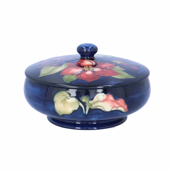 Moorcroft Squat Shaped Jar with Cover