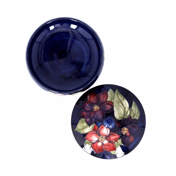 Moorcroft Squat Shaped Jar with Cover