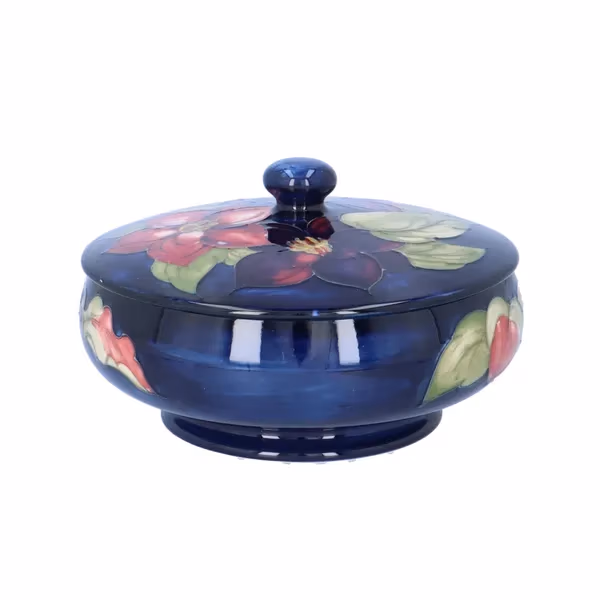 Moorcroft Squat Shaped Jar with Cover