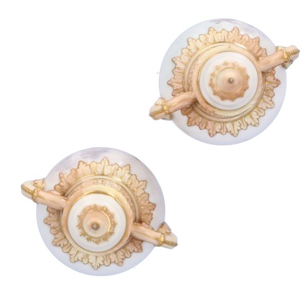 Pair of Royal Worcester Baluster Vases