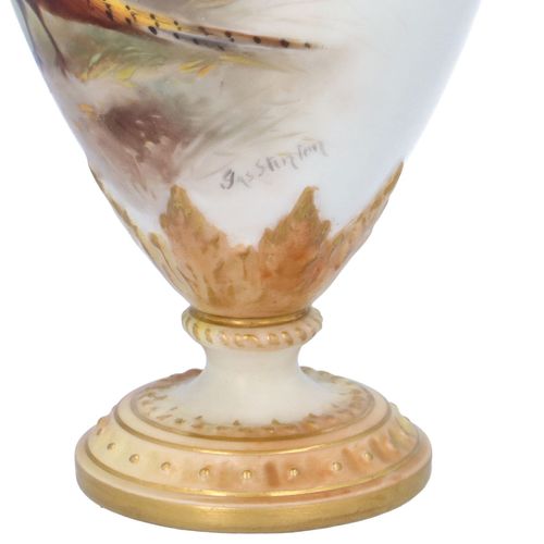 Pair of Royal Worcester Baluster Vases image-3