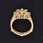 14ct Yellow Gold Diamond Enhancer Ring