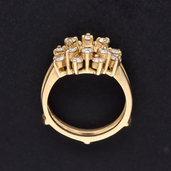 14ct Yellow Gold Diamond Enhancer Ring