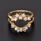14ct Yellow Gold Diamond Enhancer Ring
