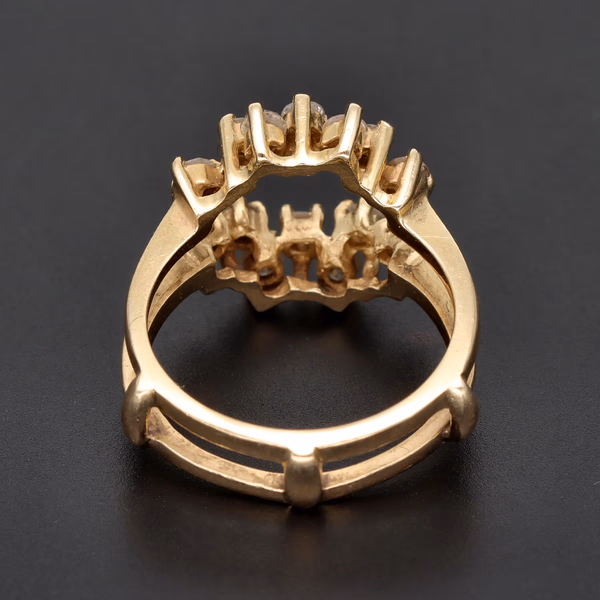 14ct Yellow Gold Diamond Enhancer Ring