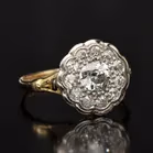 18ct Gold Diamond Cluster Ring