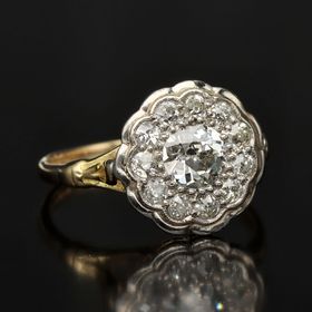 18ct Gold Diamond Cluster Ring