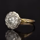 18ct Gold Diamond Cluster Ring