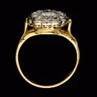 18ct Gold Diamond Cluster Ring