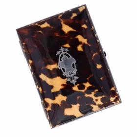 19th Century Tortoise Shell Card Case