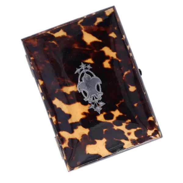 19th Century Tortoise Shell Card Case