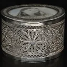 Antique Silver Portrait Box