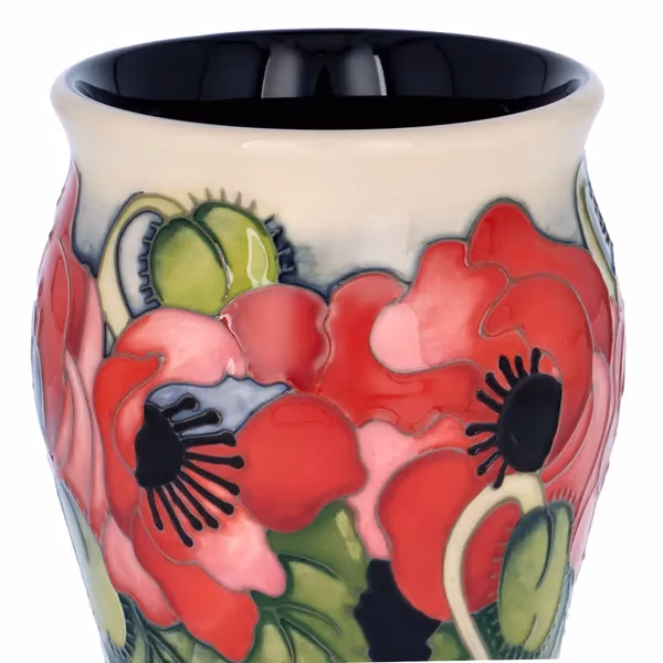 Limited Edition Moorcroft Yeats Poppy Vase