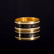 360° view of The Antique Georgian 1799 Black and White Enamelled Mourning Ring