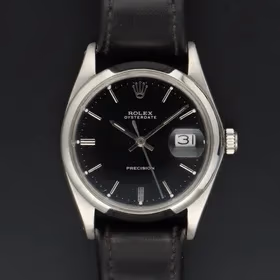 Rolex Oyster Date Black Face Precision Watch