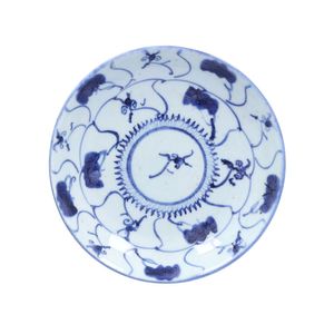 Kangxi Porcelain Blue and White Saucer Plate