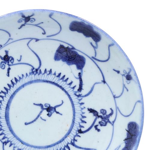 Kangxi Porcelain Blue and White Saucer Plate image-2
