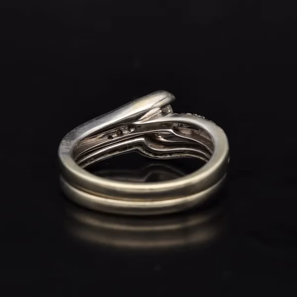 Pair of Gold Diamond Rings