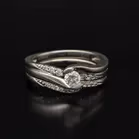Pair of Gold Diamond Rings