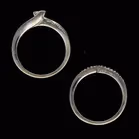Pair of Gold Diamond Rings