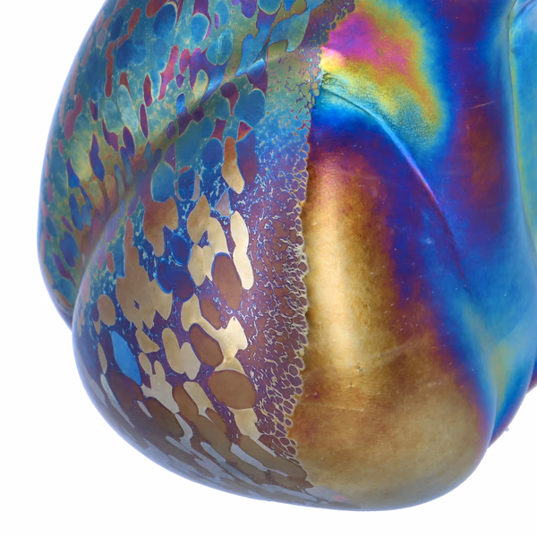 John Ditchfield Glassform Iridescent Frog Sculpture