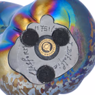 John Ditchfield Glassform Iridescent Frog Sculpture