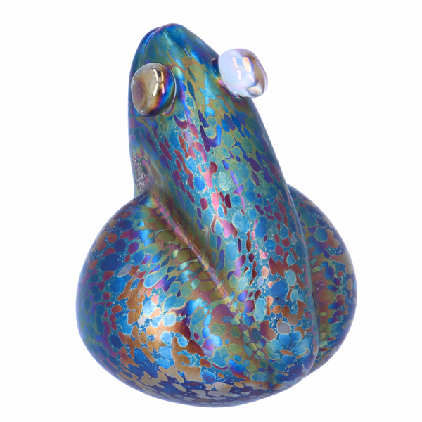 John Ditchfield Glassform Iridescent Frog Sculpture
