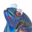 John Ditchfield Glassform Iridescent Frog Sculpture