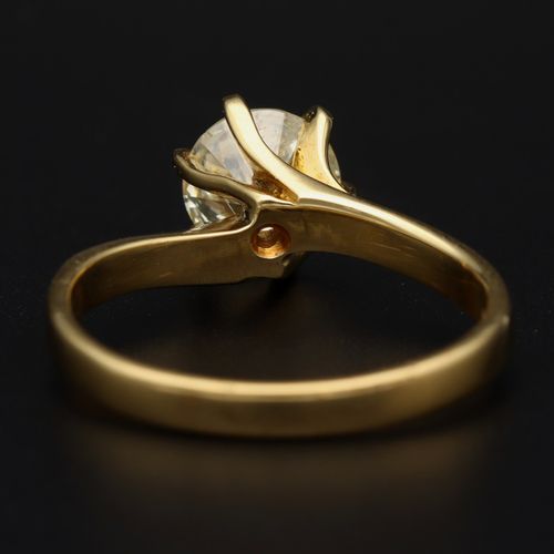 18ct Gold Diamond Solitaire Ring image-5