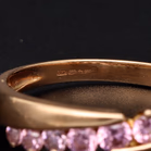 14ct Gold Blush Pink Cubic Zircona Ring