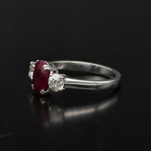 18k Ruby and Diamond Ring image-3