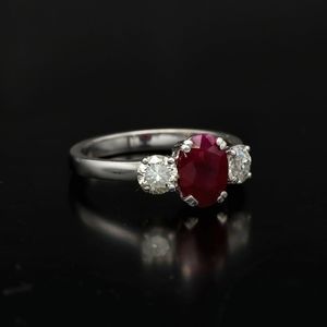 18k Ruby and Diamond Ring