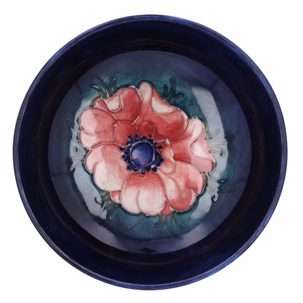 Moorcroft Signed 1945 Anemone Bowl