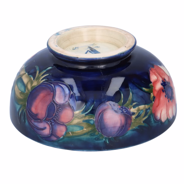 Moorcroft Signed 1945 Anemone Bowl