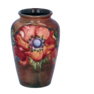 Small Moorcroft Flambé Anemone Vase
