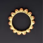 18ct Yellow Gold & Orange Moon Stones Ring