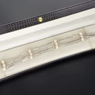 Italian 18ct White Gold and Pearl Articulated Bracelet