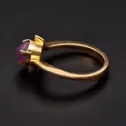 18ct Yellow Gold Ring Rare Pink Star Sapphire