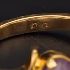 18ct Yellow Gold Ring Rare Pink Star Sapphire